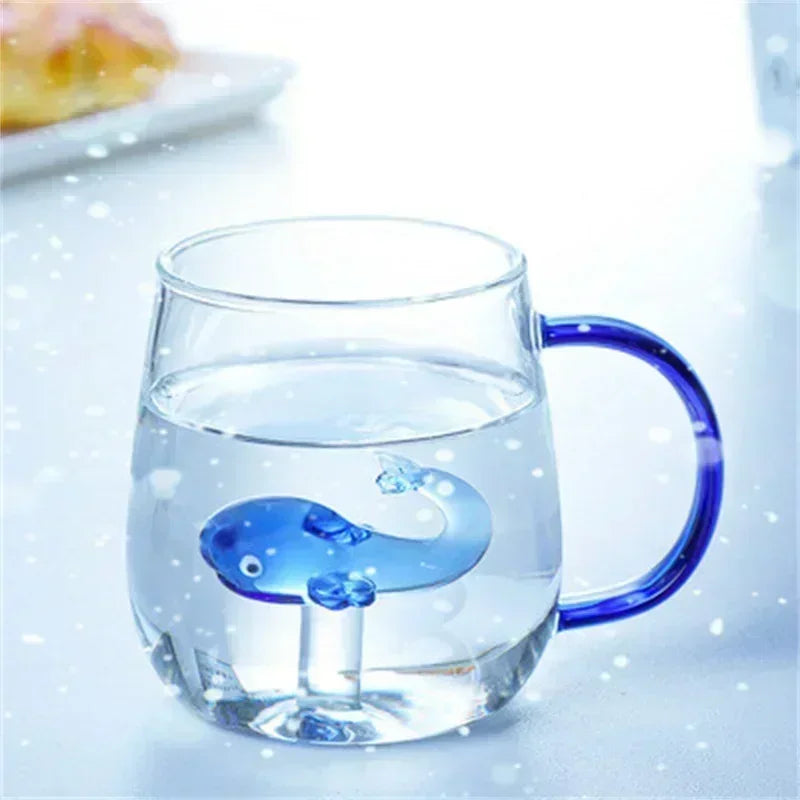 Cartoon Animal Glass Cup Cute Borosilicate Drinking Mug