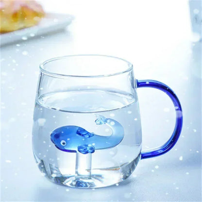 Cartoon Animal Glass Cup Cute Borosilicate Drinking Mug