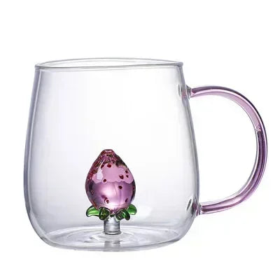Cartoon Animal Glass Cup Cute Borosilicate Drinking Mug