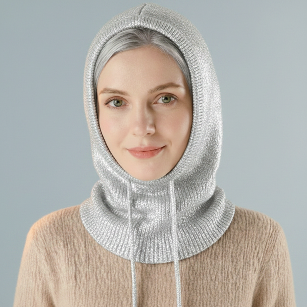 Cashmere Blend Ribbed Knit Beanie with Pom Pom