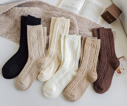 Cashmere Wool Winter Socks Soft Thermal Crew Socks for Men and Women
