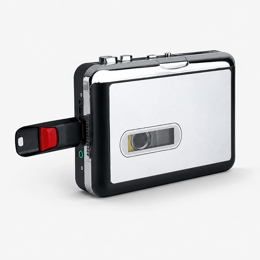 Cassette Tape Converter USB Player for Automatic Tape-to-Digital Recording