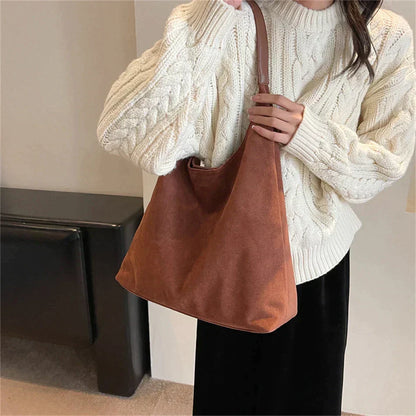 Casual Bucket Shoulder Bag with Large Capacity