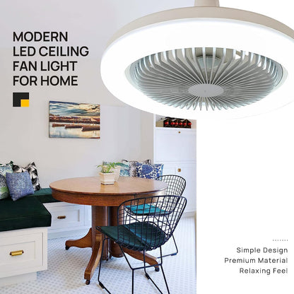 Ceiling Fan Light LED Screw In Socket Remote Control Cooling Lamp