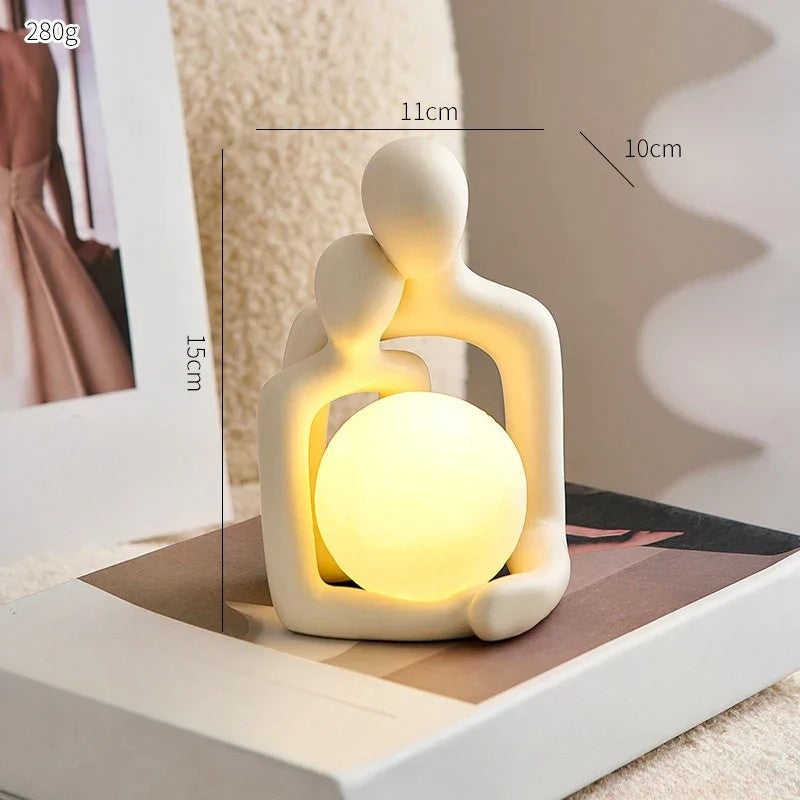 Ceramic Ambient Table Light Decorative Mood Lamp for Living Room and Bedroom