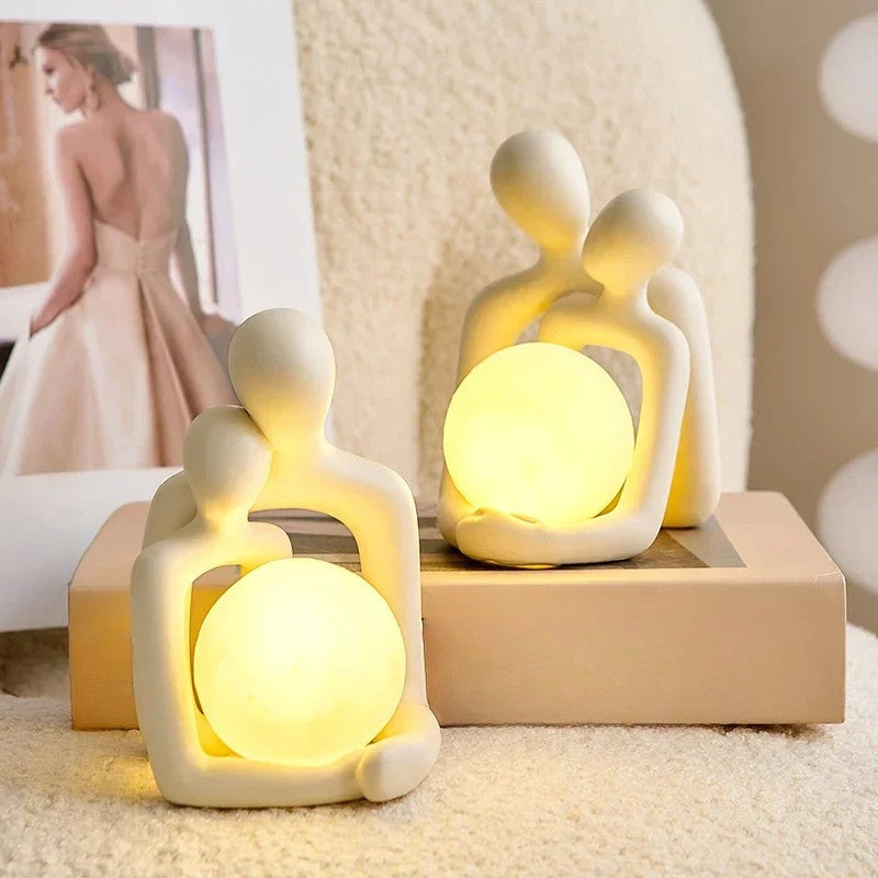 Ceramic Ambient Table Light Decorative Mood Lamp for Living Room and Bedroom