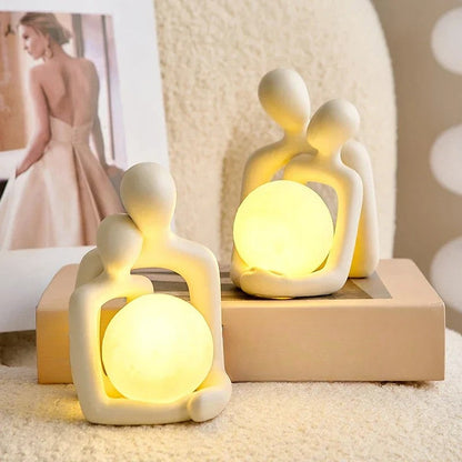 Ceramic Ambient Table Light Decorative Mood Lamp for Living Room and Bedroom