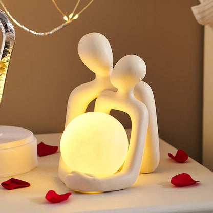 Ceramic Ambient Table Light Decorative Mood Lamp for Living Room and Bedroom