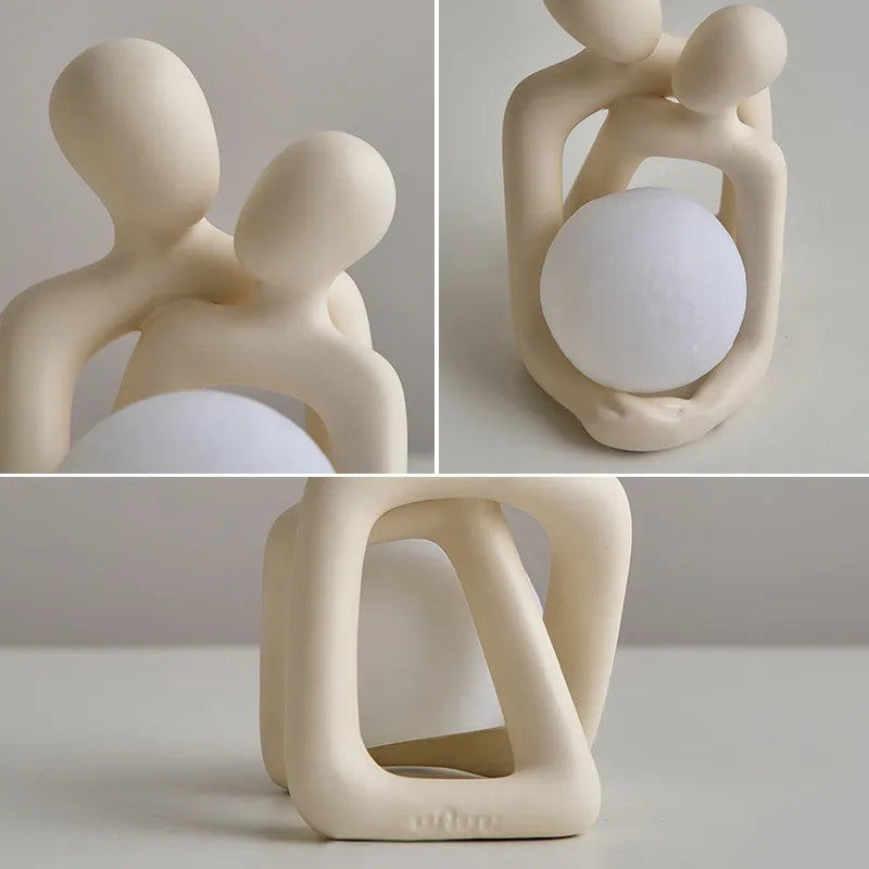 Ceramic Ambient Table Light Decorative Mood Lamp for Living Room and Bedroom