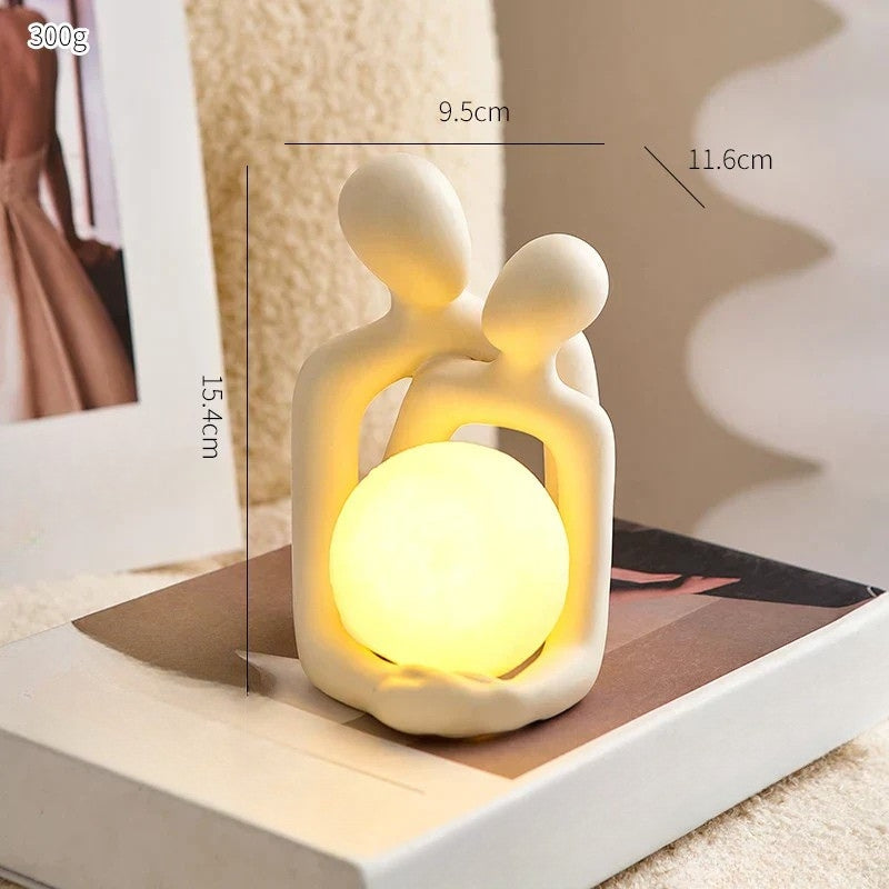 Ceramic Ambient Table Light Decorative Mood Lamp for Living Room and Bedroom