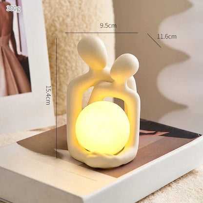Ceramic Ambient Table Light Decorative Mood Lamp for Living Room and Bedroom