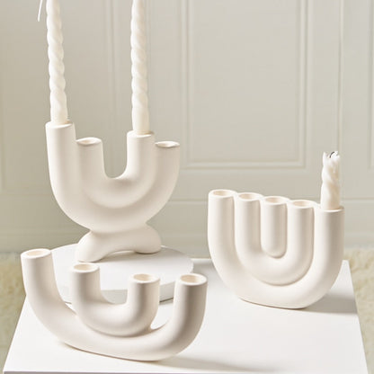 Ceramic Design Candle Holder Luxury Decorative Home Accent