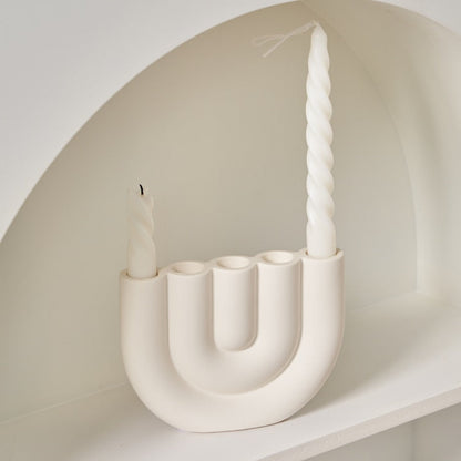 Ceramic Design Candle Holder Luxury Decorative Home Accent