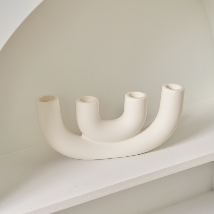 Ceramic Design Candle Holder Luxury Decorative Home Accent