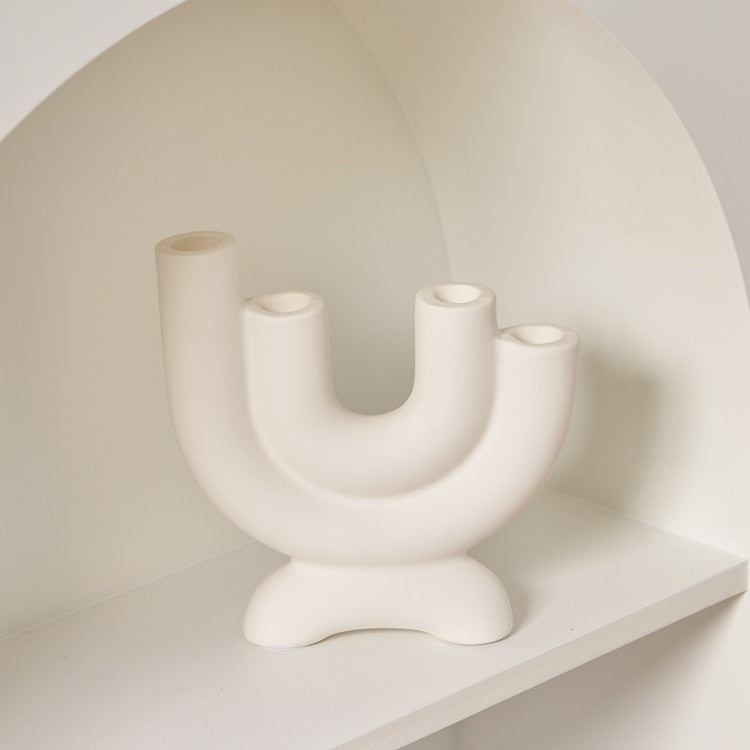 Ceramic Design Candle Holder Luxury Decorative Home Accent