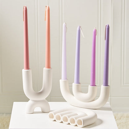 Ceramic Design Candle Holder Luxury Decorative Home Accent