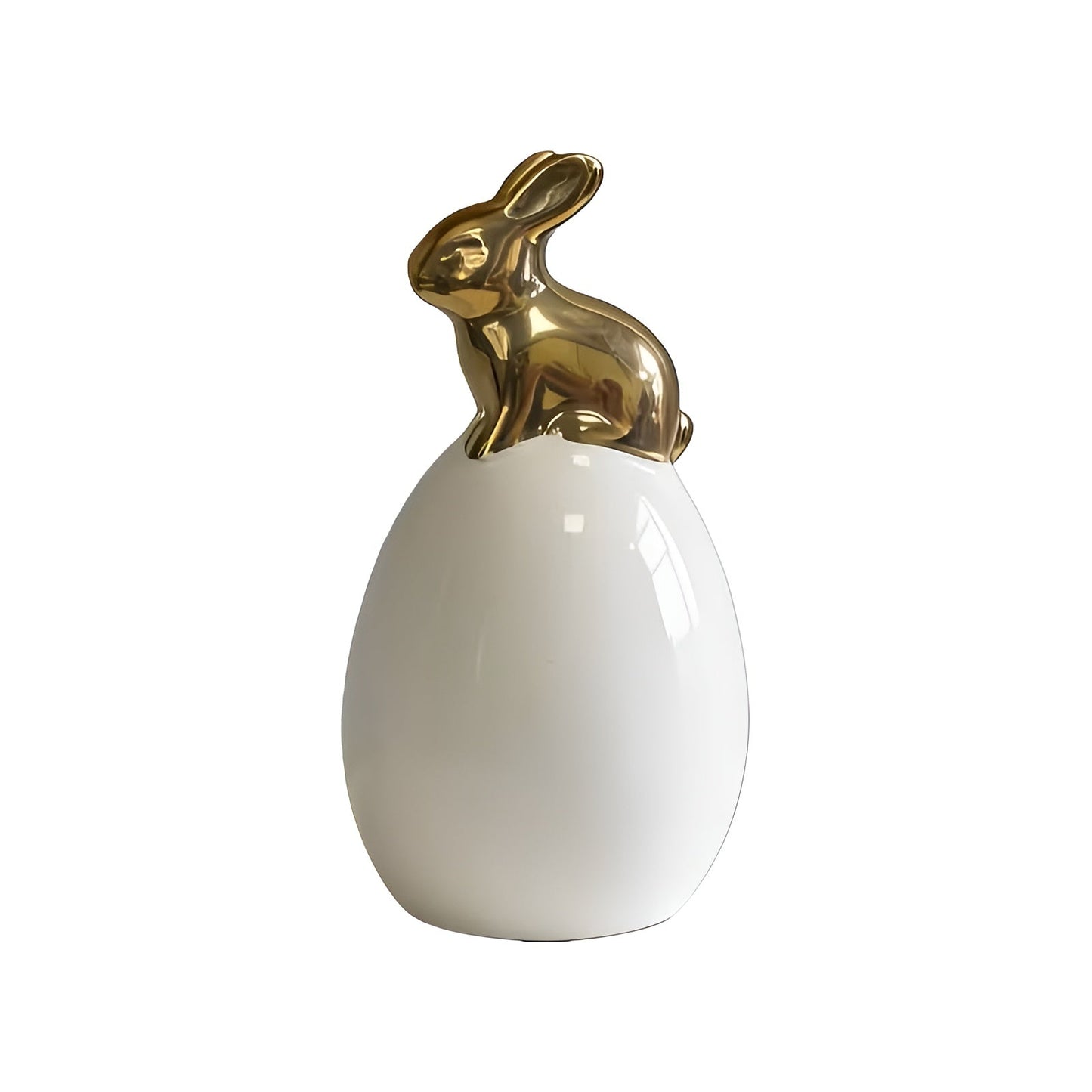 Ceramic Rabbit Egg Ornament Modern Easter Decoration