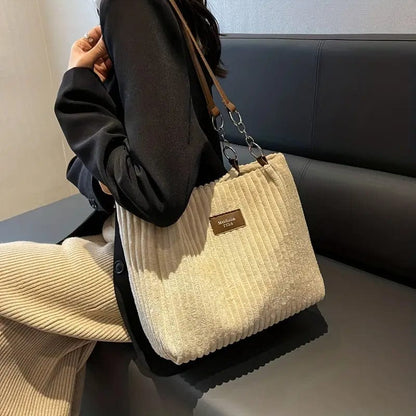 Chain Strap Travel Tote Bag Womens Shoulder Handbag