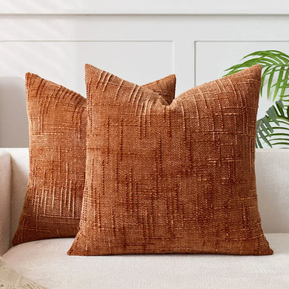 Chenille Cushion Cover Soft Decorative Sofa Pillowcase