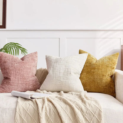 Chenille Cushion Cover Soft Decorative Sofa Pillowcase