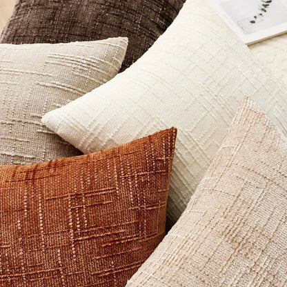 Chenille Cushion Cover Soft Decorative Sofa Pillowcase