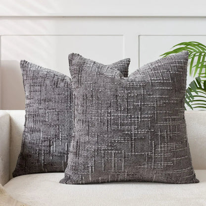 Chenille Cushion Cover Soft Decorative Sofa Pillowcase