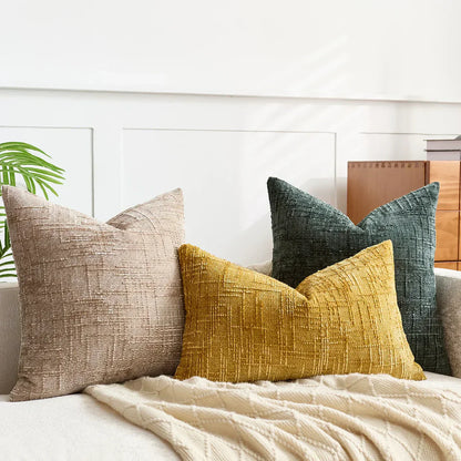 Chenille Cushion Cover Soft Decorative Sofa Pillowcase