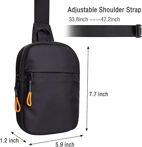 Chest Mini Sling Bag Waterproof Lightweight Crossbody Bag