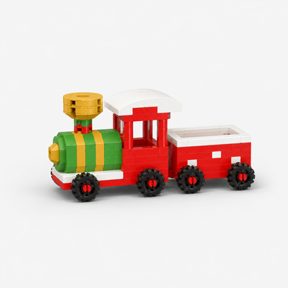 Christmas Holiday Building Blocks Toy Set for Kids Family Fun