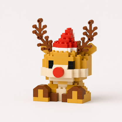 Christmas Holiday Building Blocks Toy Set for Kids Family Fun