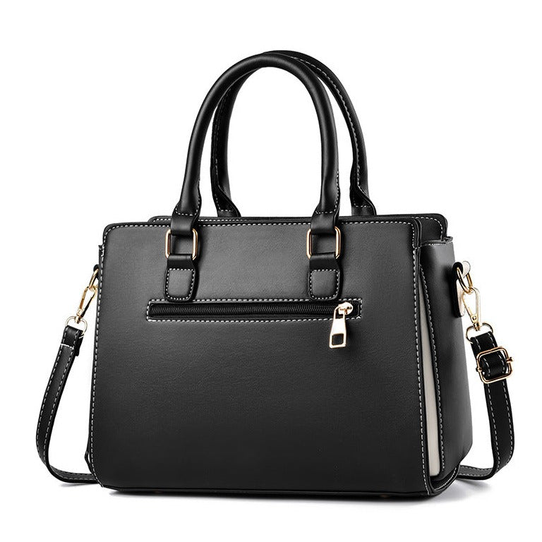 Classic Vegan Leather Shoulder Bag Vintage Handbag