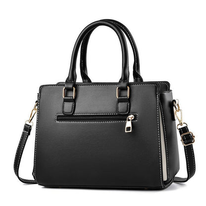 Classic Vegan Leather Shoulder Bag Vintage Handbag
