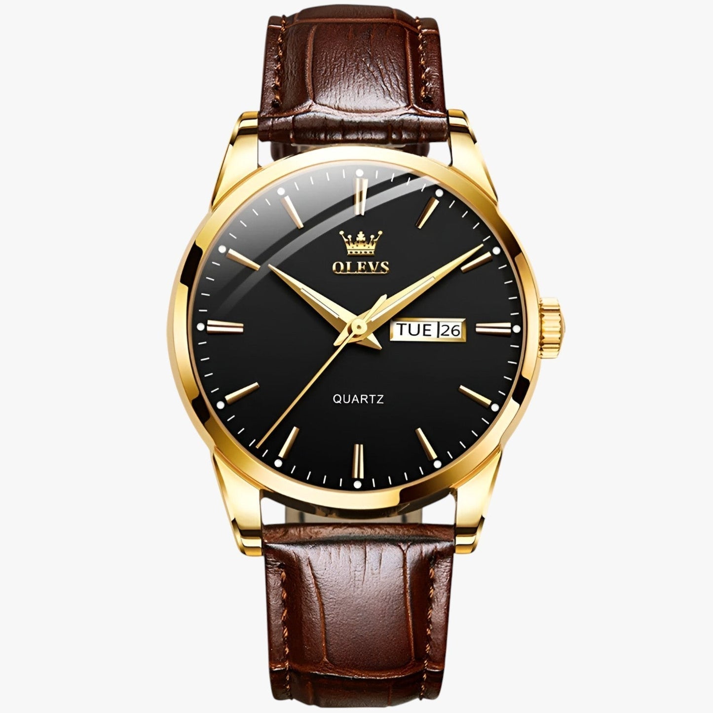 Classic Waterproof Leather Strap Mens Watch