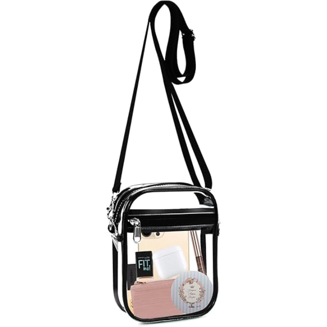 Clear Crossbody Bag with Adjustable Strap