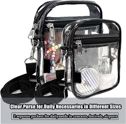 Clear Crossbody Bag with Adjustable Strap