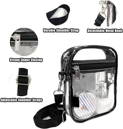 Clear Crossbody Bag with Adjustable Strap