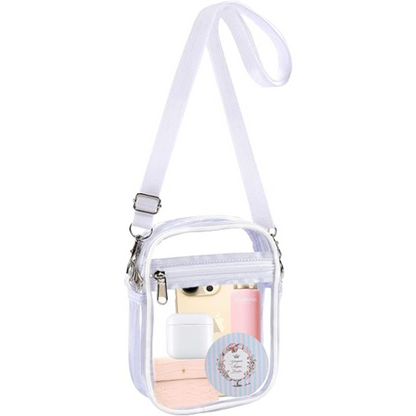 Clear Crossbody Bag with Adjustable Strap