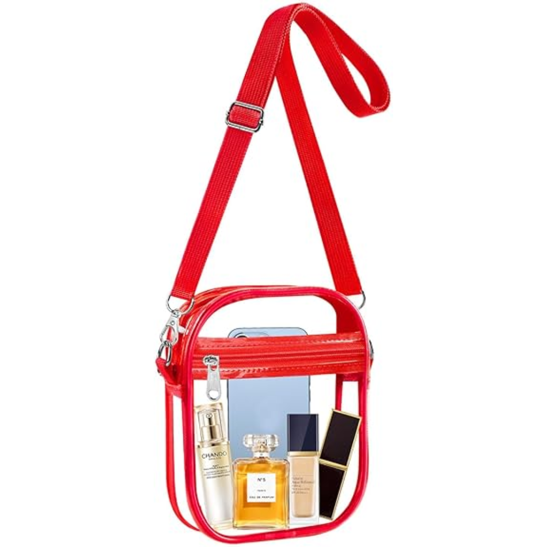 Clear Crossbody Bag with Adjustable Strap