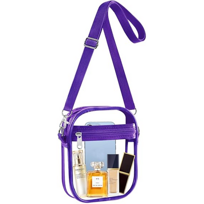 Clear Crossbody Bag with Adjustable Strap