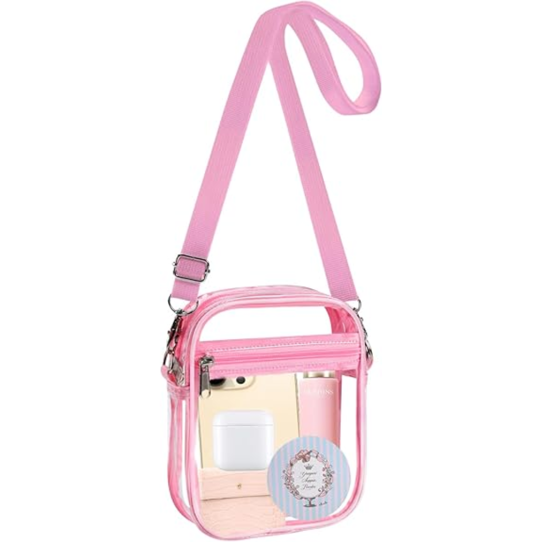 Clear Crossbody Bag with Adjustable Strap