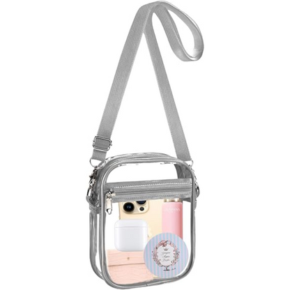 Clear Crossbody Bag with Adjustable Strap
