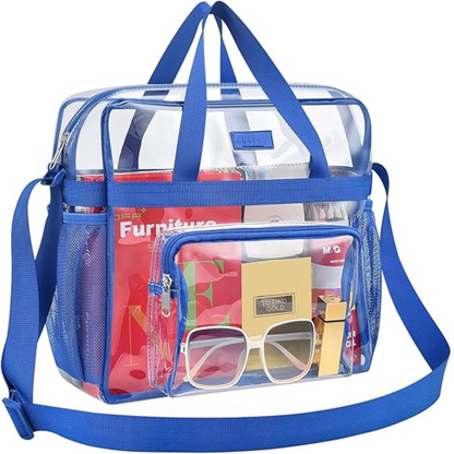 Clear Stadium Tote Bag CrystalTote – Durable Transparent Bag for Concerts, Sports & Festivals