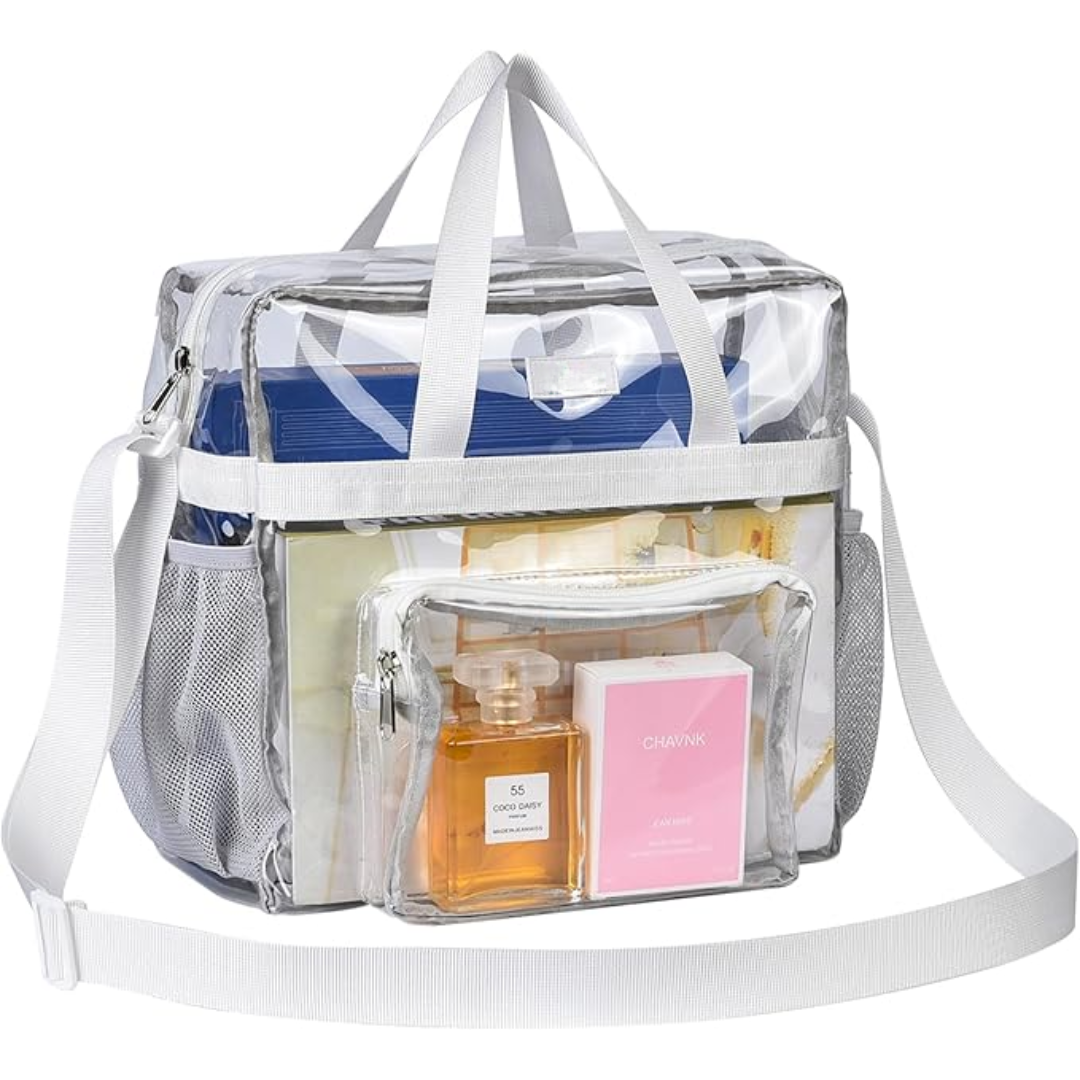 Clear Stadium Tote Bag CrystalTote – Durable Transparent Bag for Concerts, Sports & Festivals