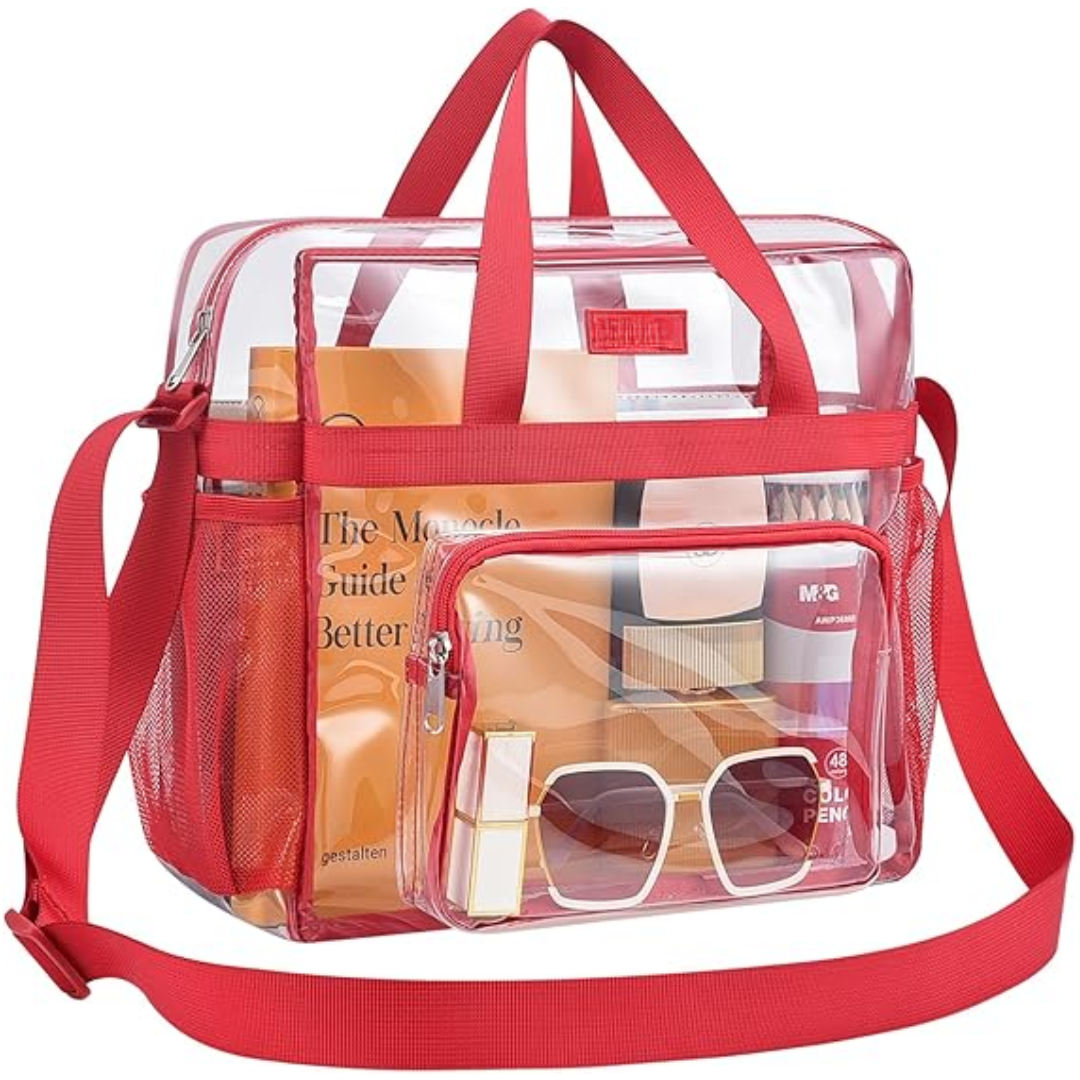Clear Stadium Tote Bag CrystalTote – Durable Transparent Bag for Concerts, Sports & Festivals