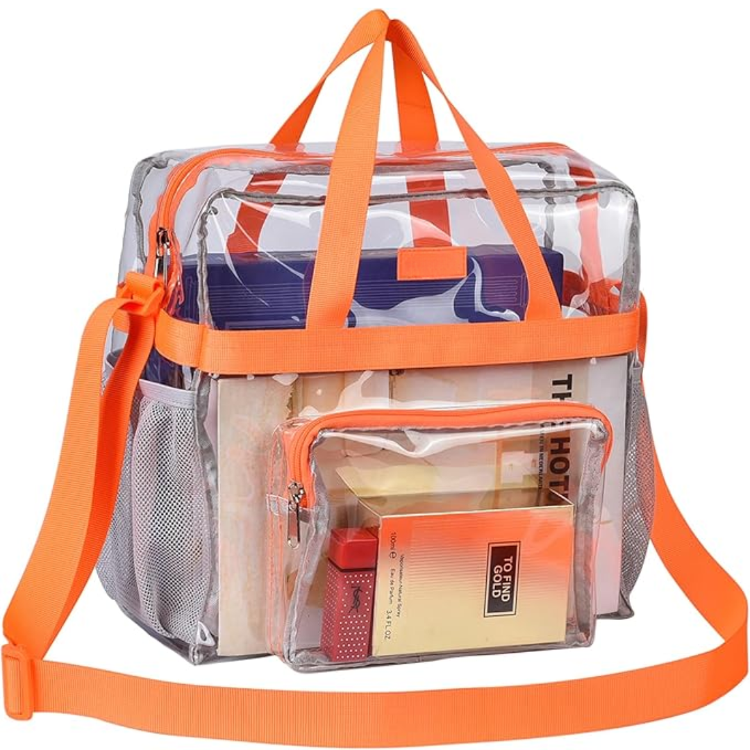 Clear Stadium Tote Bag CrystalTote – Durable Transparent Bag for Concerts, Sports & Festivals