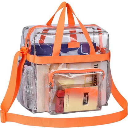 Clear Stadium Tote Bag CrystalTote – Durable Transparent Bag for Concerts, Sports & Festivals