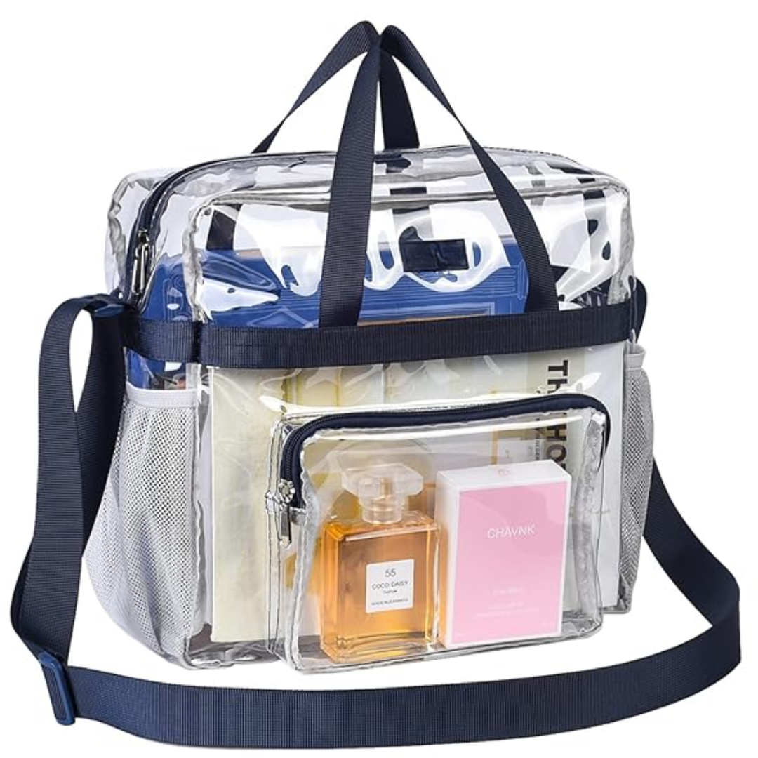 Clear Stadium Tote Bag CrystalTote – Durable Transparent Bag for Concerts, Sports & Festivals