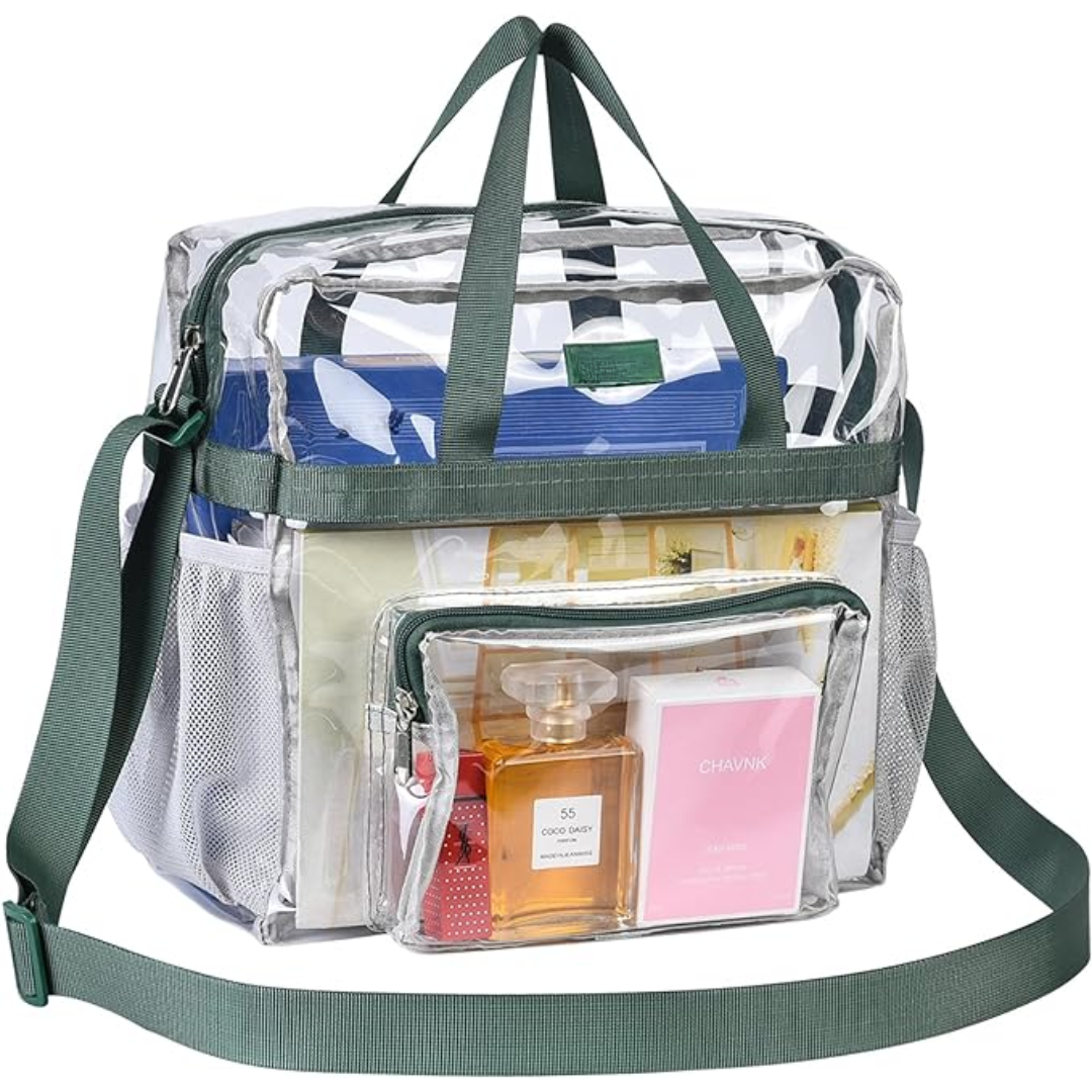 Clear Stadium Tote Bag CrystalTote – Durable Transparent Bag for Concerts, Sports & Festivals