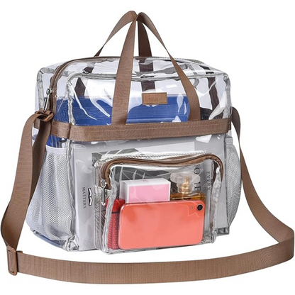Clear Stadium Tote Bag CrystalTote – Durable Transparent Bag for Concerts, Sports & Festivals