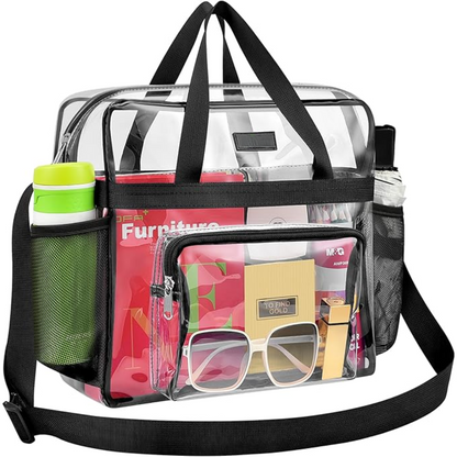 Clear Stadium Tote Bag CrystalTote – Durable Transparent Bag for Concerts, Sports & Festivals